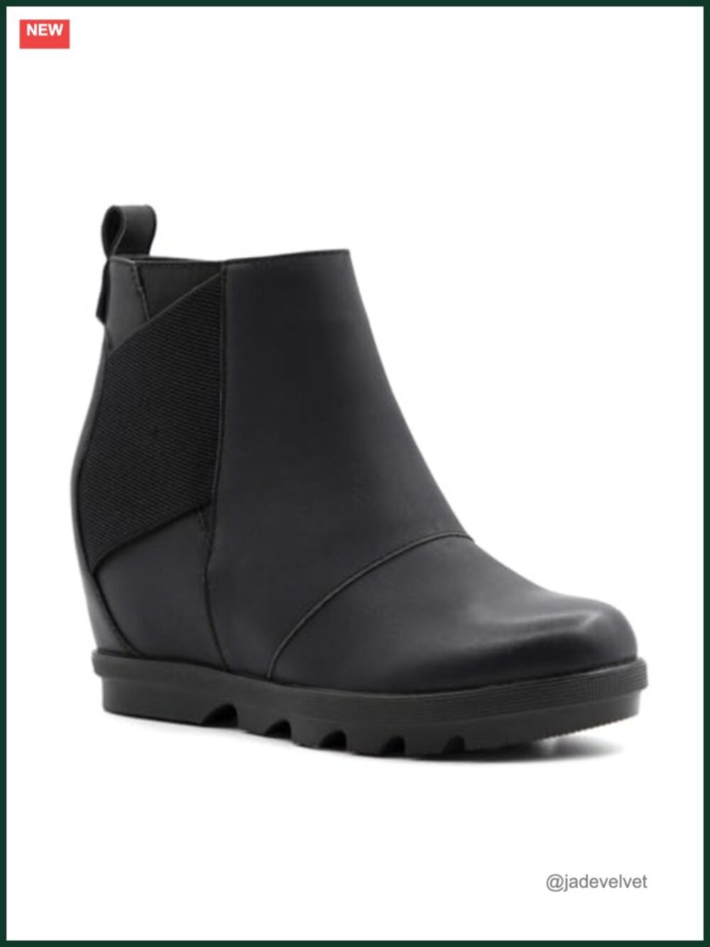 Women's Hidden Wedge Ankle Bootie Faux Leather Side Zip Comfort
